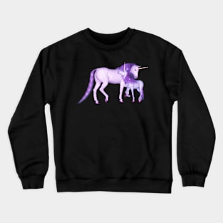 Purple Unicorns Crewneck Sweatshirt